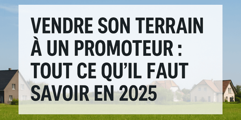 Comment vendre sa propriété à un promoteur ?
